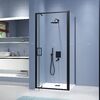 Душевой уголок RGW SV-145B 703214502-14 стекло Прозрачное, профиль Черный, 100х120 см