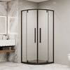 Стеклянный душевой уголок RGW Stilvol SV-53-B 80х80 профиль чёрный