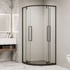 Стеклянный душевой уголок RGW Stilvol SV-53-B 80х80 профиль чёрный
