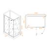 Душевой уголок RGW SV-040 353204038-21 стекло Матовое-Сатинат, профиль Хром, 130х80 см