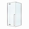 Душевой уголок Cezares LINER-A-1-90-C-GM-L профиль Оружейная сталь, 90x90 см