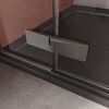 Душевой уголок Cezares LINER-A-1-90-C-GM-L профиль Оружейная сталь, 90x90 см