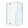 Душевой уголок Cezares LINER-AH-1-120/90-C-GM-L профиль Оружейная сталь, 120x90 см