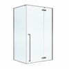 Душевой уголок Cezares LINER-AH-1-120/90-C-GM-R профиль Оружейная сталь, 120x90 см