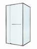 Душевой уголок CEZARES LUX-AH-FS-11-100/80-C-GM профиль Оружейная сталь, 100x80 см