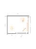 Душевой уголок CEZARES LUX-AH-FS-11-120/100-C-GM профиль Оружейная сталь, 120x100 см