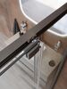 Душевой уголок CEZARES LUX-AH-FS-11-120/100-C-GM профиль Оружейная сталь, 120x100 см