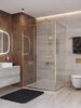 Душевой уголок CEZARES LUX-AH-FS-11-120/90-C-BORO профиль Брашированное золото, 120x90 см