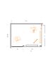 Душевой уголок CEZARES LUX-AH-FS-11-120/90-C-BORO профиль Брашированное золото, 120x90 см