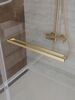 Душевой уголок CEZARES LUX-AH-FS-11-120/90-C-BORO профиль Брашированное золото, 120x90 см