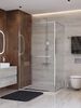 Душевой уголок CEZARES LUX-AH-FS-11-120/90-C-CR профиль Хром, 120x90 см