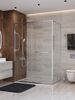 Душевой уголок CEZARES LUX-AH-FS-11-140/90-C-CR профиль Хром, 140x90 см