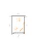 Душевой уголок CEZARES LUX-AH-FS-1-70/100-C-GM профиль Оружейная сталь, 70x100 см