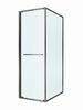 Душевой уголок CEZARES LUX-AH-FS-1-70/100-C-GM профиль Оружейная сталь, 70x100 см