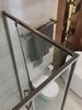 Душевой уголок CEZARES LUX-AH-FS-1-70/100-C-GM профиль Оружейная сталь, 70x100 см