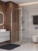Душевой уголок CEZARES LUX-AH-FS-1-80/90-C-CR профиль Хром, 80x90 см