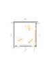 Душевой уголок CEZARES LUX-AH-FS-1-90/100-C-GM профиль Оружейная сталь, 90x100 см