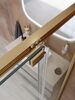 Душевая дверь Cezares LUX-B-FS-11-120-C-BORO, профиль брашированное золото, регулировка 119,5-121 см