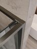 Душевая дверь Cezares LUX-B-FS-1-100-C-GM, профиль оружейная сталь, регулировка 99,5-101 см