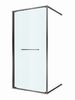 Душевая дверь Cezares LUX-B-FS-1-90-C-GM, профиль оружейная сталь, регулировка 89,5-91 см
