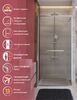 Душевая дверь Cezares LUX-B-FS-1-100-C-CR, профиль хром, регулировка 99,5-101 см