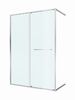 Душевая дверь Cezares LUX-B-FS-11-140-C-CR, профиль хром, регулировка 139,5-141 см