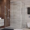 Душевой уголок CEZARES LUX-AH-FS-11-140/100-C-CR профиль Хром, 140x100 см
