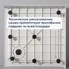 Душевой поддон с сифоном RGW SMC-C-088W 80х80 см