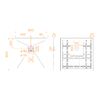 Душевой поддон квадрат RGW STONE TRAY-W 80х80 см