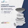 Душевой поддон с сифоном RGW SMC/R-C 80х80 см
