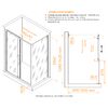 Душевой уголок RGW CL-133B (CL-13B + Z-03B) 060913349-34, стекло Тонированное , 140х90 см