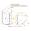 Душевой уголок RGW HO-088B 350608899-14, стекло Прозрачное , 90х90 см