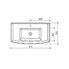 Тумба для раковины Caprigo Jardin 90 цвет L817, арт. 10413