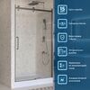 Душевая дверь BelBagno MARINO-2-BF-1-120-C-GM, стекло прозрачное, регулировка 118-121 см