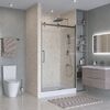 Душевая дверь BelBagno MARINO-2-BF-1-120-C-GM, стекло прозрачное, регулировка 118-121 см