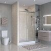 Душевая дверь BelBagno MARINO-2-BF-1-130-C-CR, стекло прозрачное, регулировка 128-131 см