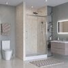 Душевая дверь BelBagno MARINO-2-BF-1-130-C-CR, стекло прозрачное, регулировка 128-131 см