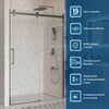 Душевая дверь BelBagno MARINO-2-BF-1-140-C-GM, стекло прозрачное, регулировка 138-141 см