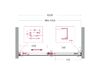 Душевая дверь BelBagno SOFT_CLOSE-1-BF-1-100-C-Cr, стекло прозрачное, регулировка 98,5-100,5 см