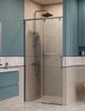 Душевая дверь BelBagno SOFT_CLOSE-1-BF-1-100-C-GM, стекло прозрачное, регулировка 98,5-100,5 см