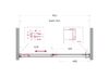 Душевая дверь BelBagno SOFT_CLOSE-1-BF-1-110-C-GM, стекло прозрачное, регулировка 108,5-110,5 см