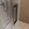 Душевая дверь BelBagno SOFT_CLOSE-1-BF-1-120-C-GM, стекло прозрачное, регулировка 118,5-120,5 см