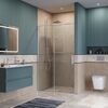 Душевая дверь BelBagno SOFT_CLOSE-1-BF-1-130-C-Cr, стекло прозрачное, регулировка 128,5-130,5 см