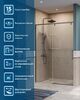 Душевая дверь BelBagno SOFT_CLOSE-1-BF-1-130-C-GM, стекло прозрачное, регулировка 128,5-130,5 см