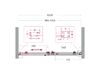 Душевая дверь BelBagno SOFT_CLOSE-2-BF-1-100-C-GM, стекло прозрачное, регулировка 98,5-100,5 см
