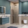 Душевая дверь BelBagno SOFT_CLOSE-2-BF-1-110-C-Cr, стекло прозрачное, регулировка 108,5-110,5 см