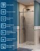 Душевая дверь BelBagno SOFT_CLOSE-2-BF-1-110-C-GM, стекло прозрачное, регулировка 108,5-110,5 см
