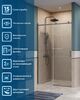 Душевая дверь BelBagno SOFT_CLOSE-2-BF-1-130-C-GM, стекло прозрачное, регулировка 128,5-130,5 см