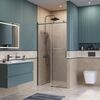 Душевая дверь BelBagno SOFT_CLOSE-2-BF-1-130-C-GM, стекло прозрачное, регулировка 128,5-130,5 см