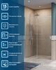 Душевая дверь BelBagno SOFT_CLOSE-2-BF-1-140-C-Cr, стекло прозрачное, регулировка 138,5-140,5 см